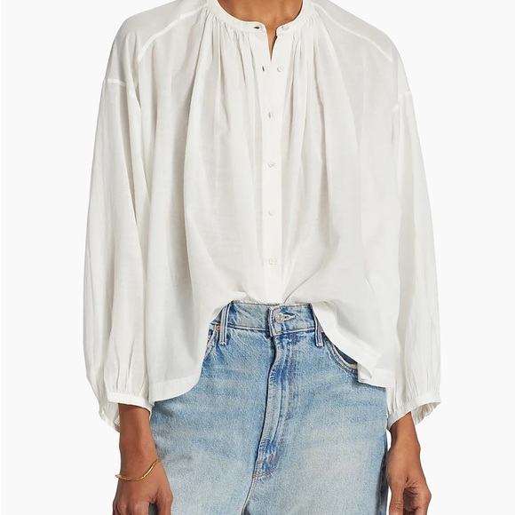 Doen White Button Down Shirt - Picture 7 of 7